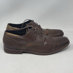 Rockport TruTech Lightweight Derby Shoes Mens 15 M Brown Leather Business Casual